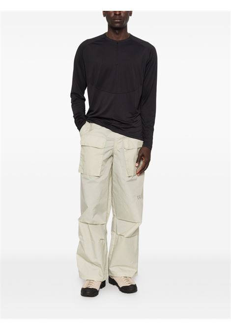 light fl half zip ls t-shirt man black HIKING PATROL | 1016-022600001